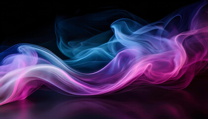 Naklejka premium カラフルな煙のような表現 背景画像 Generative AI