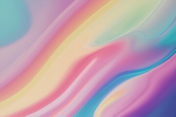 Obraz premium 4K Colorful Abstract Canvas Art with Fluid Pastel Gradient and Retro Fuzz