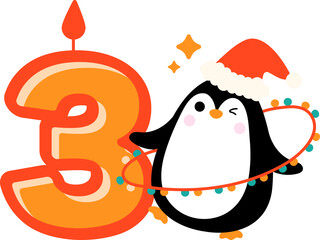 Animal Number with Penguin