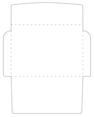 A 5x7 envelope template that fits on a 12x12 inch piece of cardstock. Ideal for cutting machines like Cricut/Silhouette. Perfect for DIY card or gift packaging, papercrafts, and custom designs.