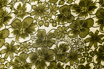floral pattern on fabric. wallpaper in a rustic modern design. textile texture.	
