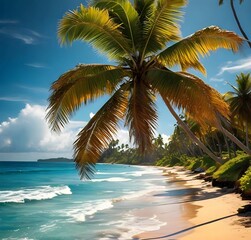 Scenic Beach Landscape with Stunning Ocean View