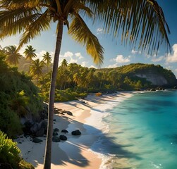 Scenic Beach Landscape with Stunning Ocean View