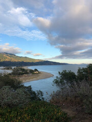 Light on the Mountains on West Coast in California