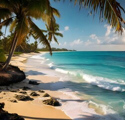 Scenic Beach Landscape with Stunning Ocean View