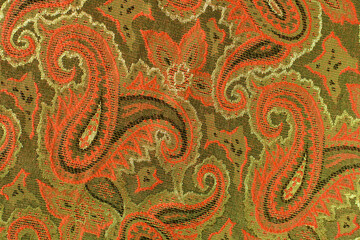 texture of abstract fabric. textiles with Indian motifs