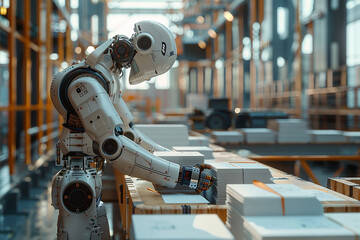 Robot qui travail sur chantier
