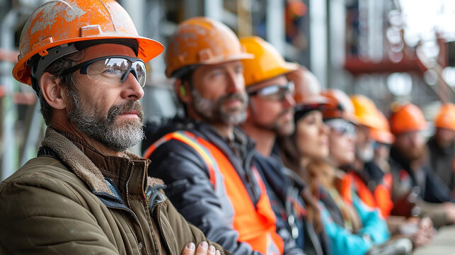 &eacute;quipe de travailleurs constuction