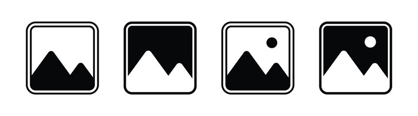 Vector Picture Icon Set. Gallery Icon Set