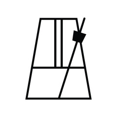 Vector Metronome Icon. Metronome Symbol