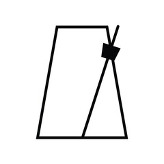 Vector Metronome Icon. Metronome Symbol