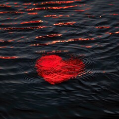 Heartfelt Splash: The Fusion of Liquid Dynamics and Floral Elegance, A Symbol of Love Amidst Nature’s Beauty, Capturing Emotion Through Art and Nature.