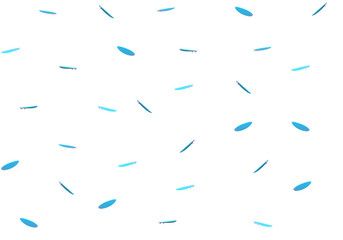 A surfboard pattern from different angles. 3d rendering on the topic of travel, recreation, sea, swimming. Transparent background.