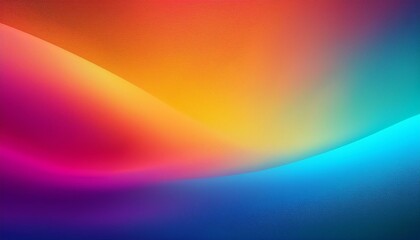 Colorful abstract background with a smooth blurred gradient and a grainy texture
