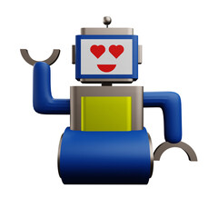 robot 3 D illustration 