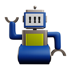 robot  3 D Illustration