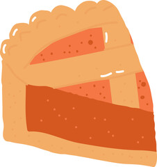Handdrawn Pie Piece