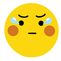 Fototapeta premium emoticon face expression isolated elements