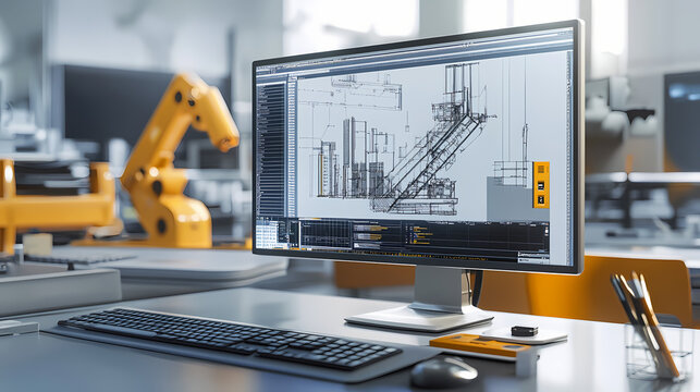 Using a computer-aided design system. design environment of engineering calculation. 3D Modeling. Illustration