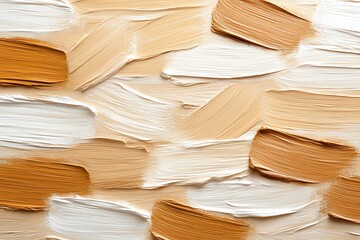 Naklejka premium A hand-painted texture of brush strokes, in earthy tones, creating an artistic and tactile feel