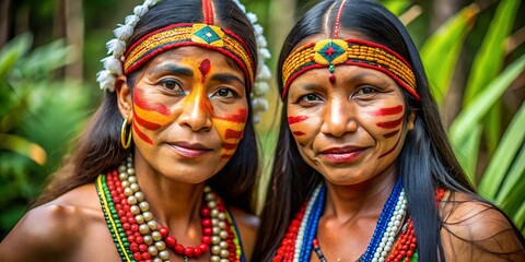 two amazon native women