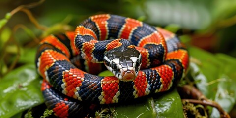 Fototapeta premium Stuart's Milksnake (Lampropeltis triangulum stuarti)