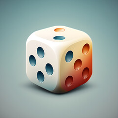 3D-W&uuml;rfel mit moderner Farbgestaltung - Ai-Ki generiert