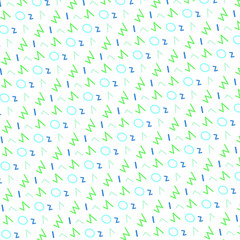 80s 90s Neon Colorful Memphis Party Pattern Scattered Random Geometric Shapes Geometry Fun Vibrant Colors Spectrum White 810