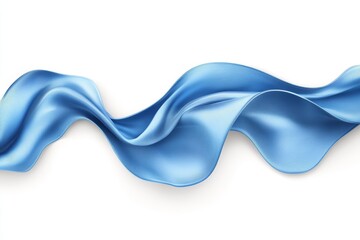 Abstract Blue Wavy Fabric Texture