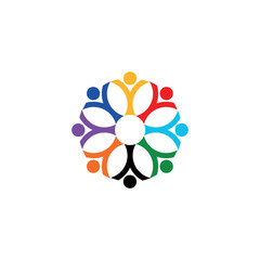 Organizational or community unity logo template