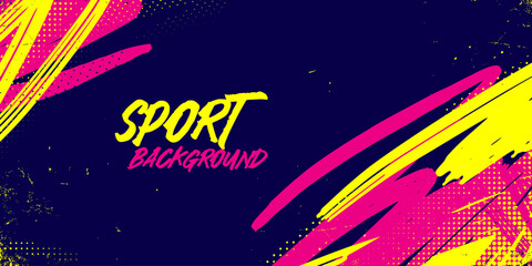 Dynamic Urban Sport Graffiti Background with Bold Neon Colors and Vibrant Abstract Design for Athletic and Street Themed. Sporty Abstract Background with Brush Strokes and Grunge Texture Design Elemen