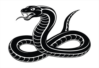 Snake silhouette vector