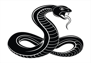 Snake silhouette vector