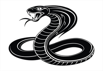 Snake silhouette vector