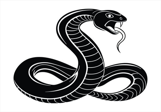 Snake silhouette vector