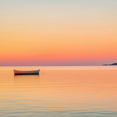 Serene Sunset Over Calm Waters