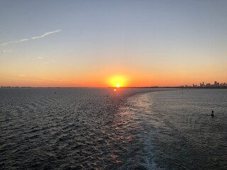 Obraz premium sunset over the sea