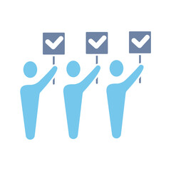 collective action concept line icon. Simple element illustration.collective action concept outline symbol design.