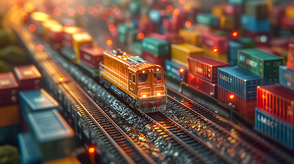 Obraz premium Ai driven logistics scheduling within logistics automation where artificial intelligence optimizes delivery schedules manages resources reduces operational costs