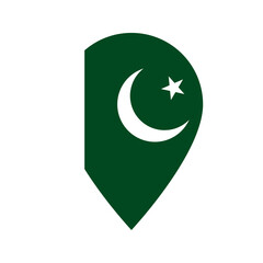 Pakistan flag location icon