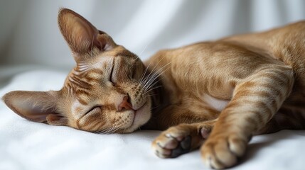 Sleek Sphynx Cat Resting Gracefully on Soft Surface