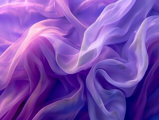 Obraz premium A soft, flowing fabric in shades of purple and pink, creating an ethereal atmosphere.