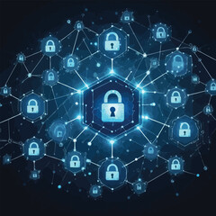 Cyber Security Bakcground illustration 