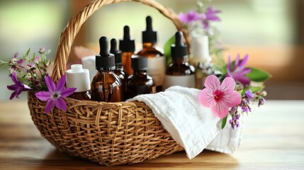 Thai Spa massage compress balls herbal ball and treatment spa relax and healthy care with flower Thailand. Healthy Concept.