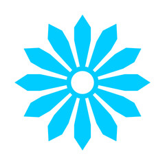 Snowflake symbol for christmas