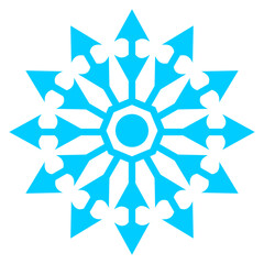 Snowflake symbol for christmas