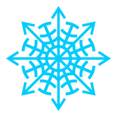 Winter snow vector icon