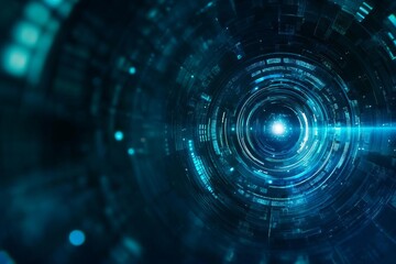 Futuristic Artificial Intelligence Integration Birds Eye View