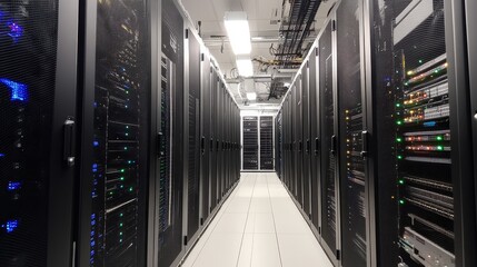 Data Center Server Room Servers Network Technology