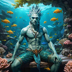 Fototapeta premium scene with fishes